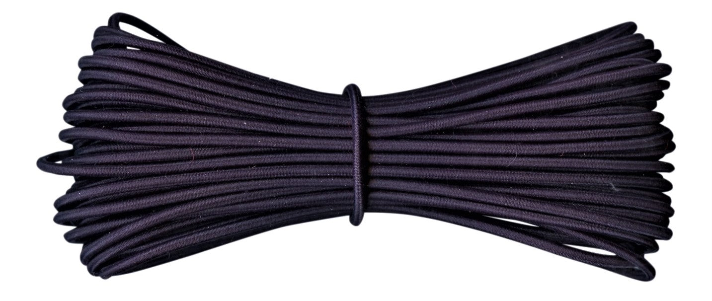 3 mm Navy/Dark Blue Round Elastic Cord