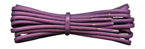 3 mm purple round waxed cotton shoelace