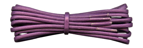 3 mm purple round waxed cotton shoelace