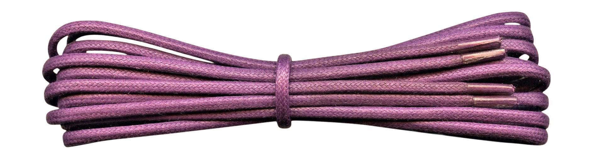 Fabmania purple 2 mm round waxed cotton shoe laces