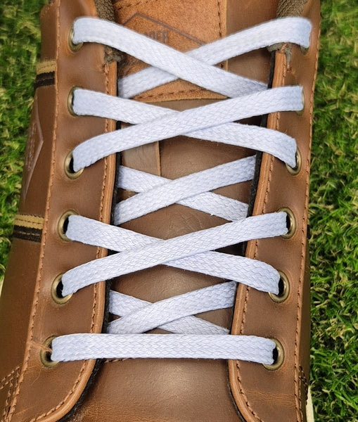 5/6 mm Flat Lilac waxed cotton shoelaces