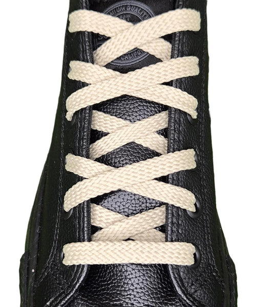 Flat 8 mm Stone Shoe Laces for Trainers and Sports Shoes.
