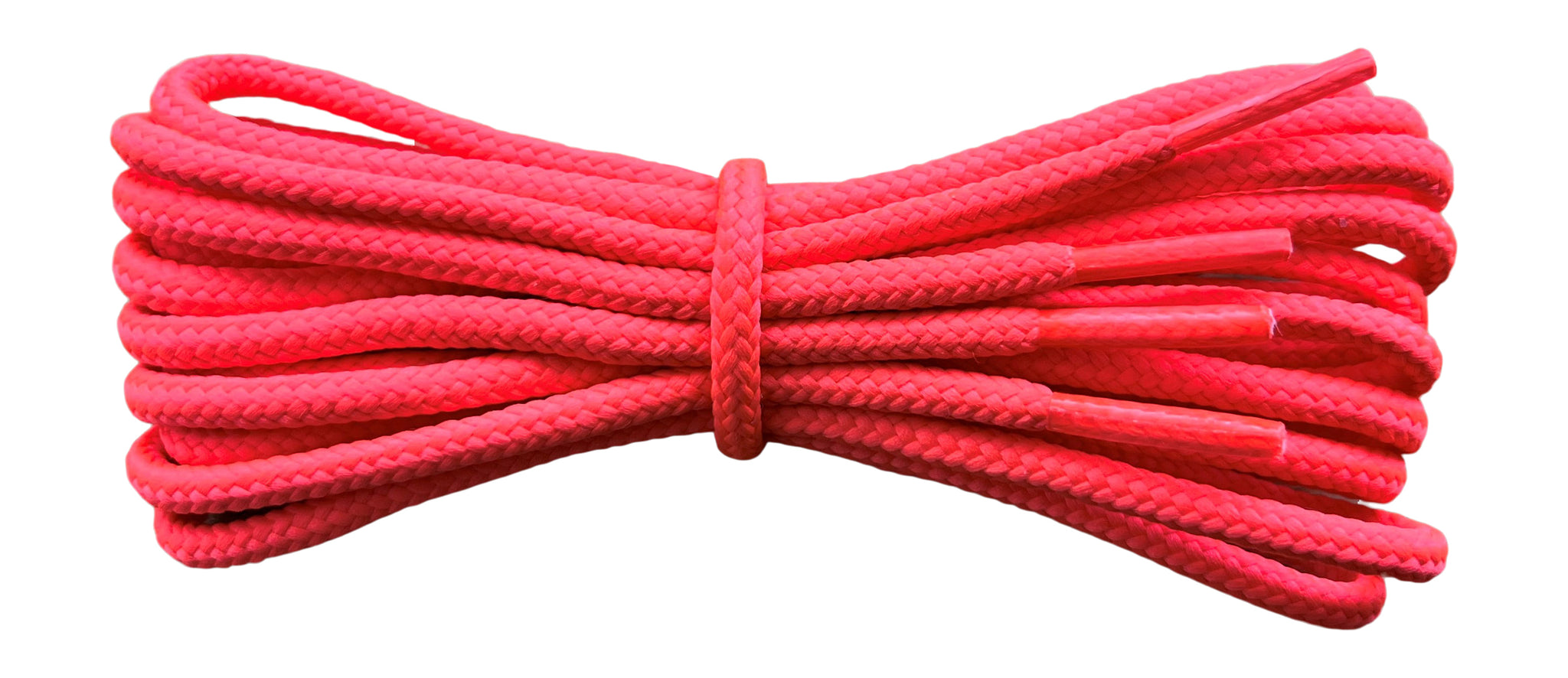 Round 4 mm Fluorescent Pink  boot laces for walking and hiking boots Dr Martens