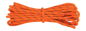 Strong Round Boot Laces neon Orange with Reflective flecks for hiking or walking  3.5 mm - fabmania shoe laces