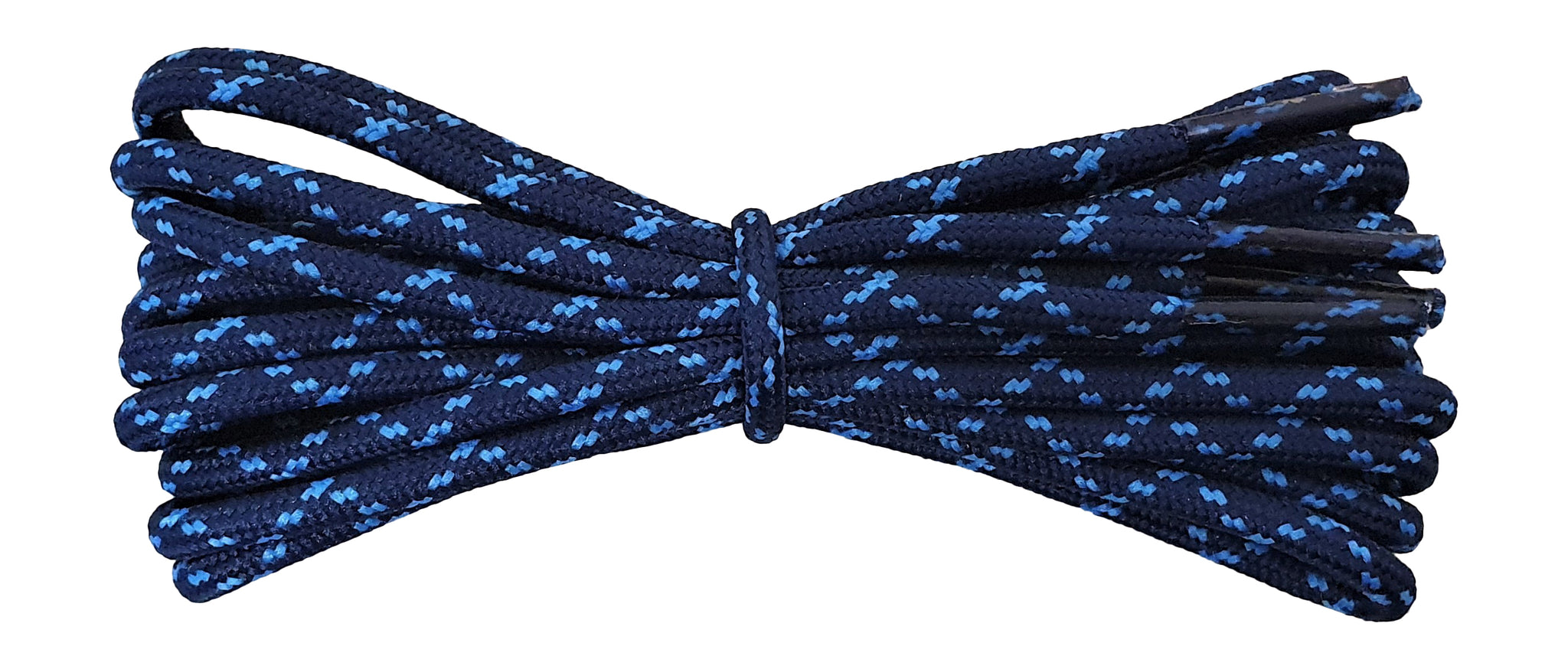 NorthFace style shoelaces for walking shoes dark blue with light blue flecks
