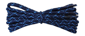 NorthFace style shoelaces for walking shoes dark blue with light blue flecks