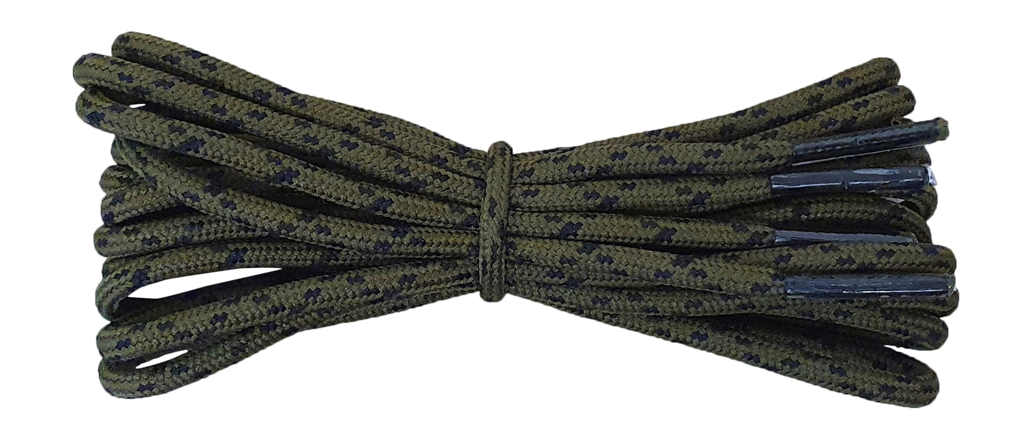 NorthFace style shoelaces for walking shoes everglade with black flecks