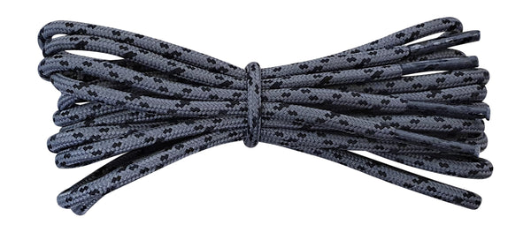 NorthFace style shoelaces for walking shoes grey with black flecks