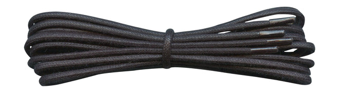 Small 2mm Round Waxed Cotton Laces for Formal Shoes