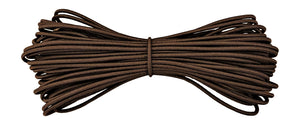 Fabmania round elastic cord brown 2 mm