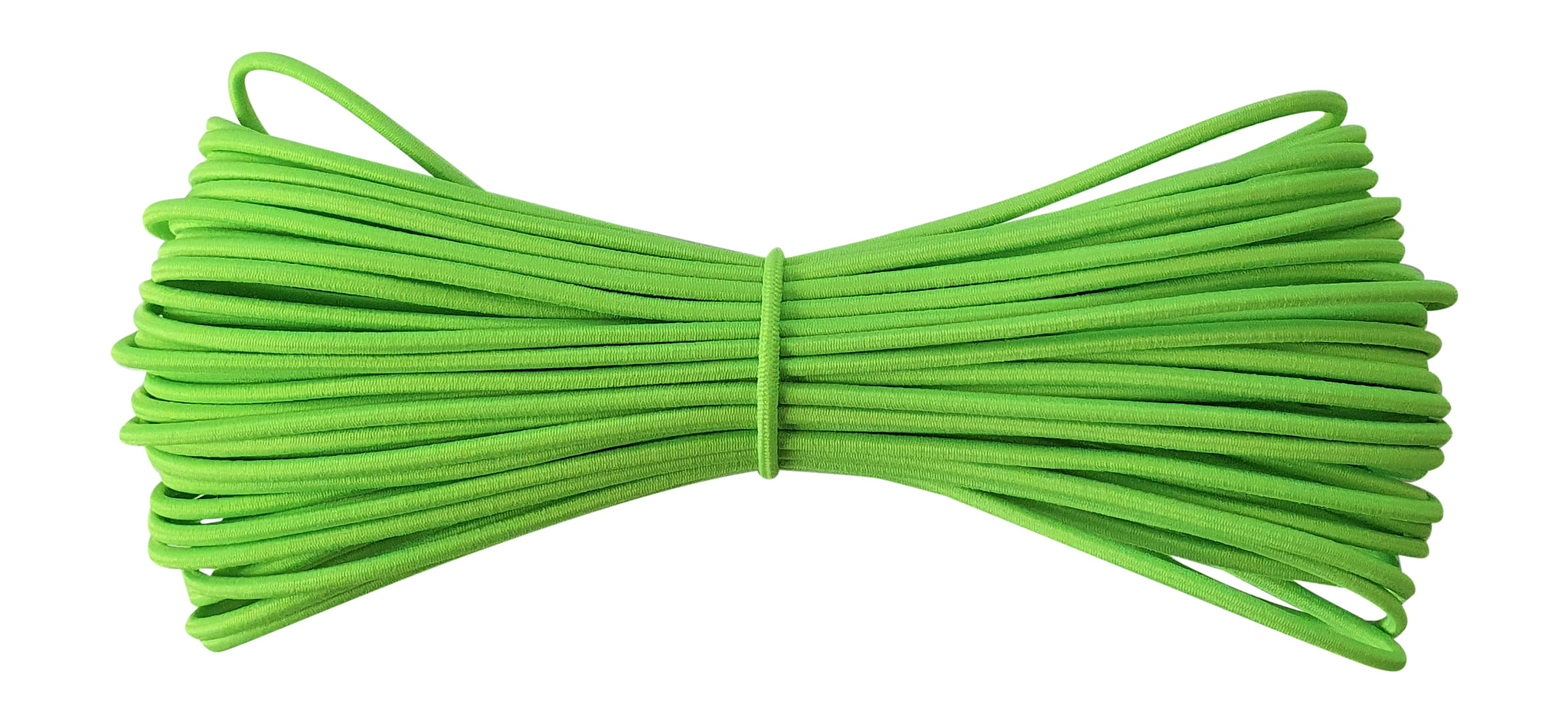 Fabmania round elastic cord neon / florescent lime green 2 mm