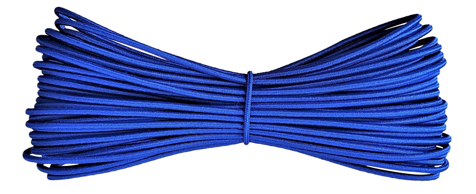 Fabmania royal blue round elastic cord black 2 mm