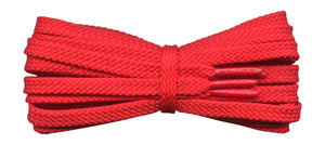 Strong Flat 6 mm Red Shoe Laces for Trainers and Sports Shoes. - fabmania shoe laces