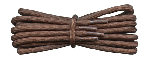Fabmania 6 mm Round Chunky Boot Laces in Brown