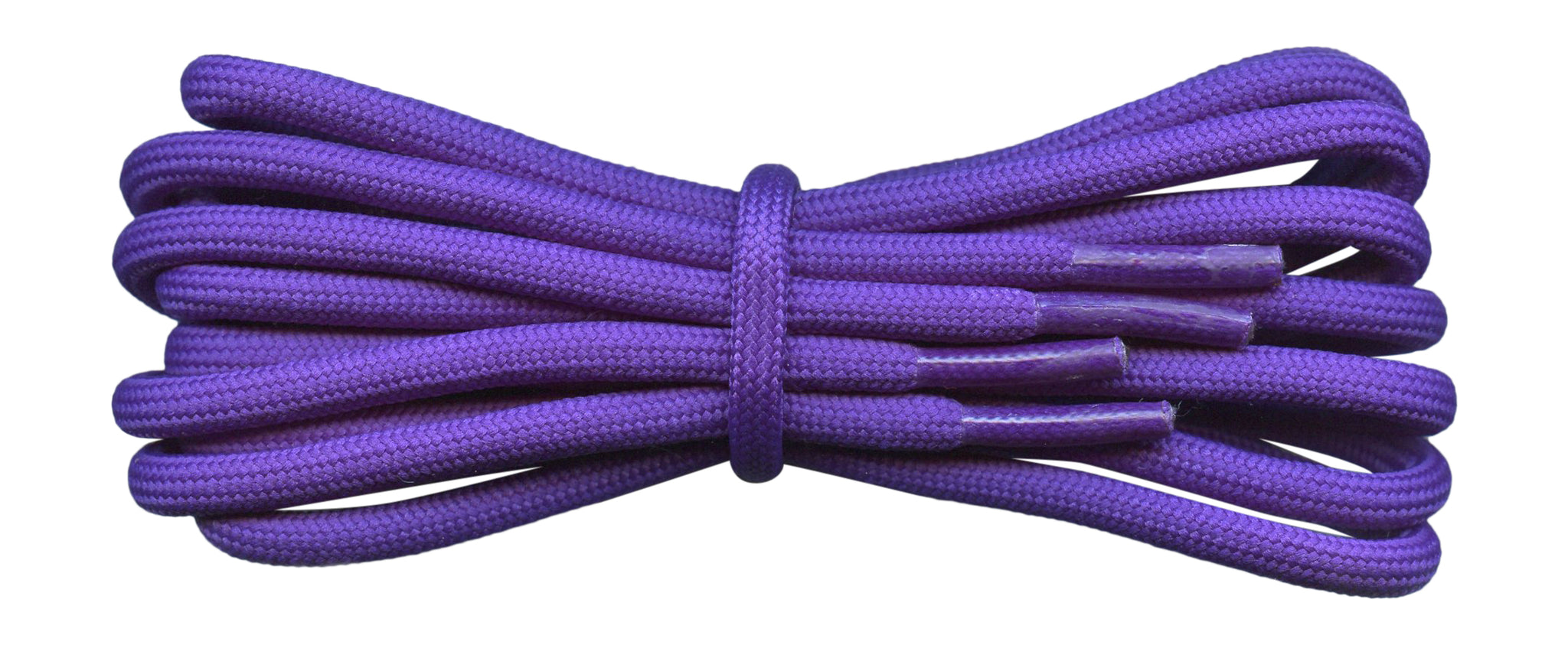 Purple Thick Round Polyester Boot Laces 5/6 mm - Main Image