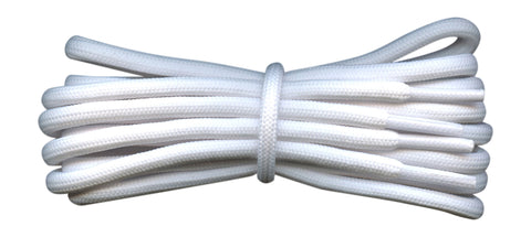 Fabmania 6 mm Round Chunky Boot Laces in White