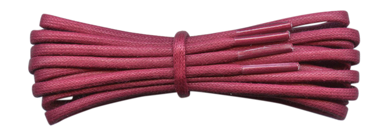 3 mm burgundy round waxed cotton shoelace