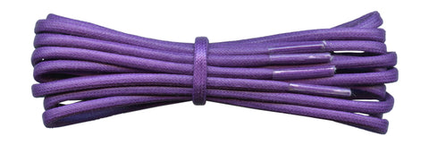 3 mm purple round waxed cotton shoelace