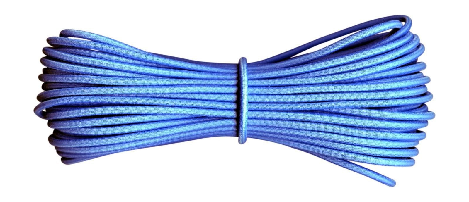 3 mm Blue Round Elastic Cord