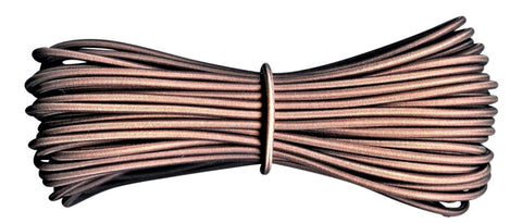 3 mm Coffee / Light Brown Round Elastic Cord