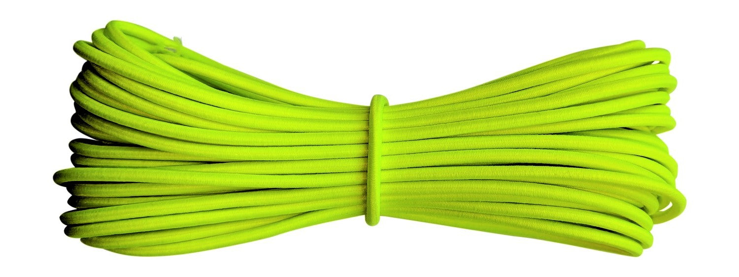 Neon Yellow round elastic 2 mm Fabmania