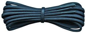 Round 3 mm navy waxed cotton shoelaces - fabmania