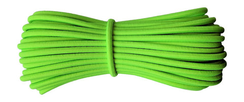4 mm Fluorescent / Neon Lime Round Elastic Cord