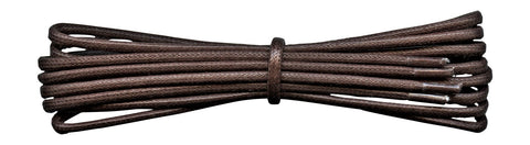 Fabmania dark brown 2 mm round waxed cotton shoe laces