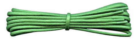 Fabmania green 2 mm round waxed cotton shoe laces