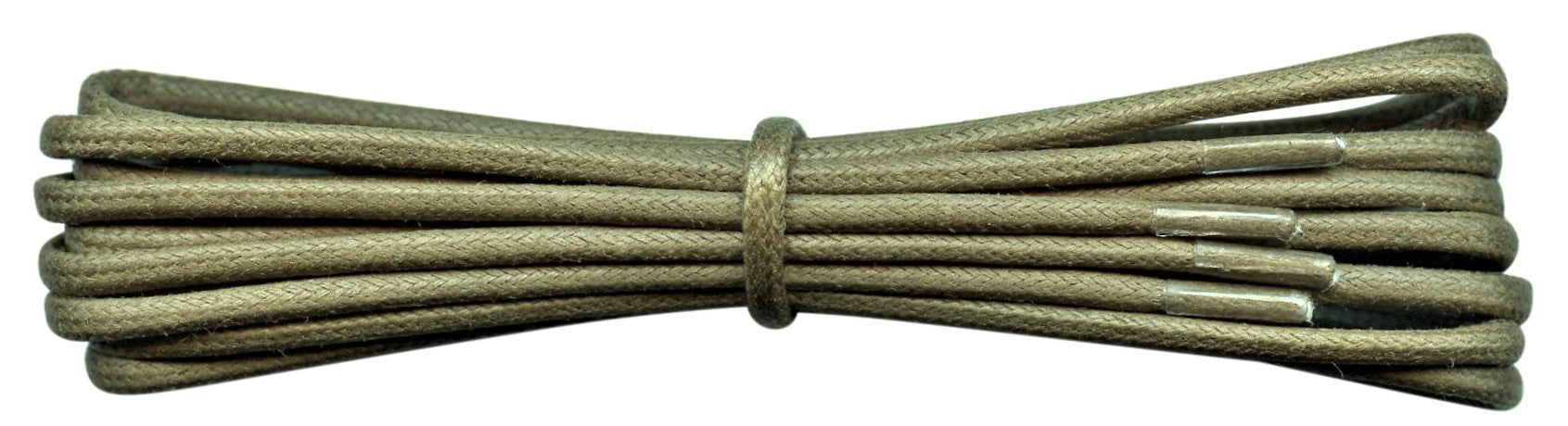 Fabmania khaki green 2 mm round waxed cotton shoe laces