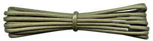Fabmania khaki green 2 mm round waxed cotton shoe laces