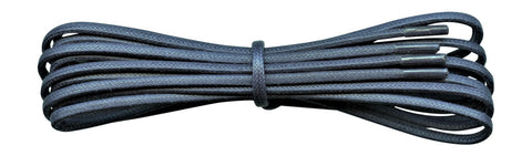 Fabmania navy 2 mm round waxed cotton shoe laces