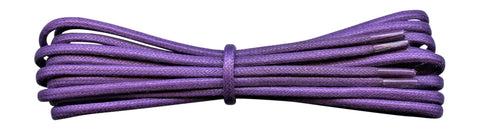 Fabmania purple 2 mm round waxed cotton shoe laces
