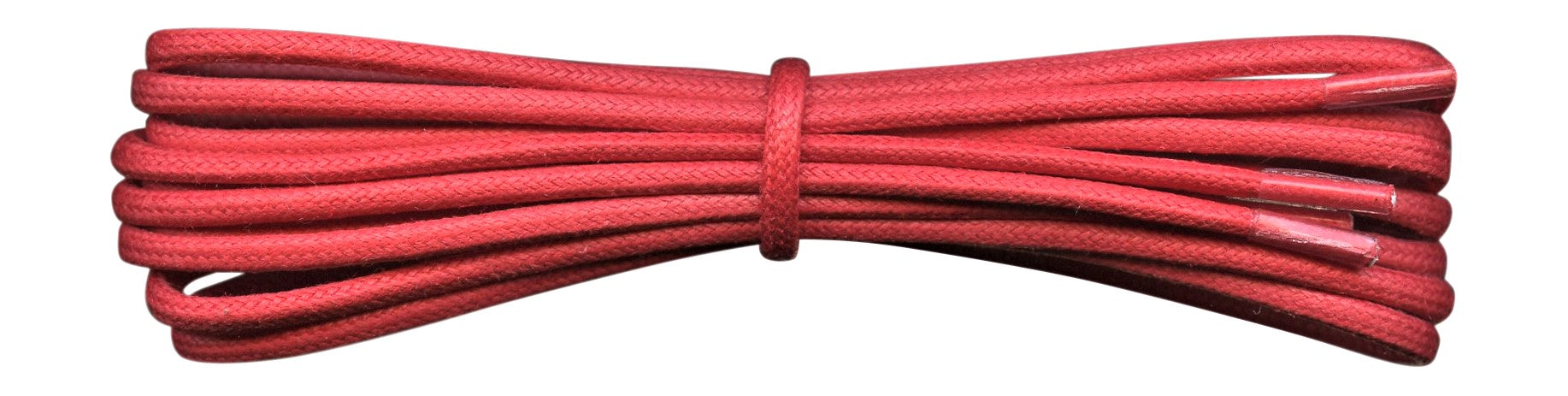 Fabmania red 2 mm round waxed cotton shoe laces