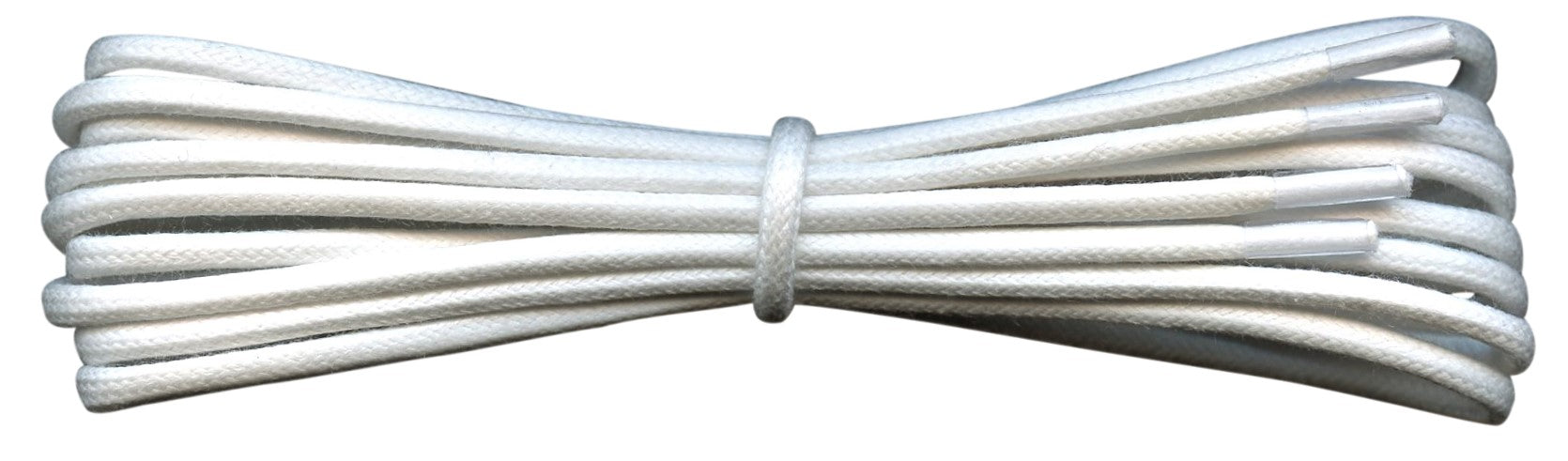 Fabmania white 2 mm round waxed cotton shoe laces