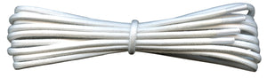 Fabmania white 2 mm round waxed cotton shoe laces
