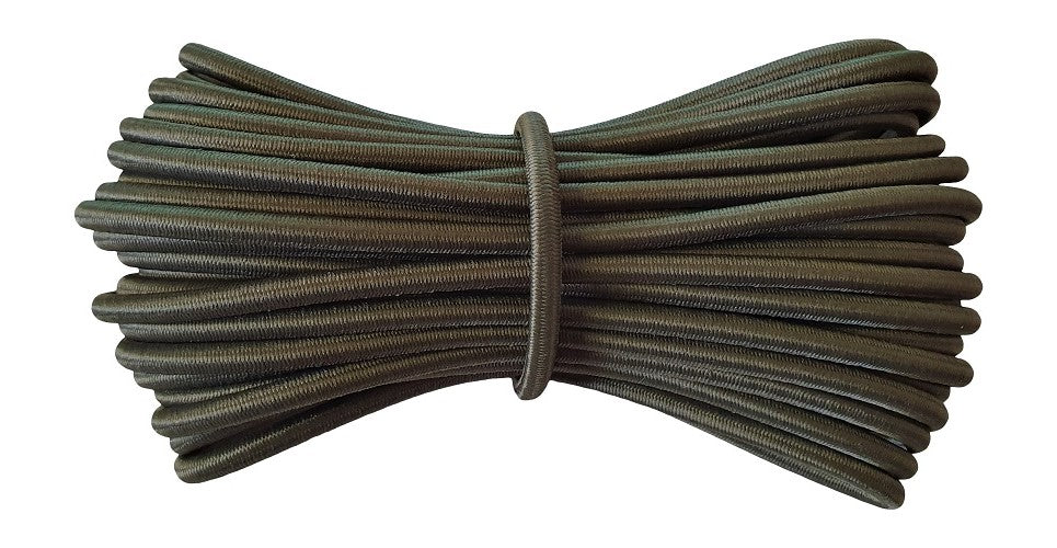 5mm Round Dark Khaki Elastic -  Fabmania