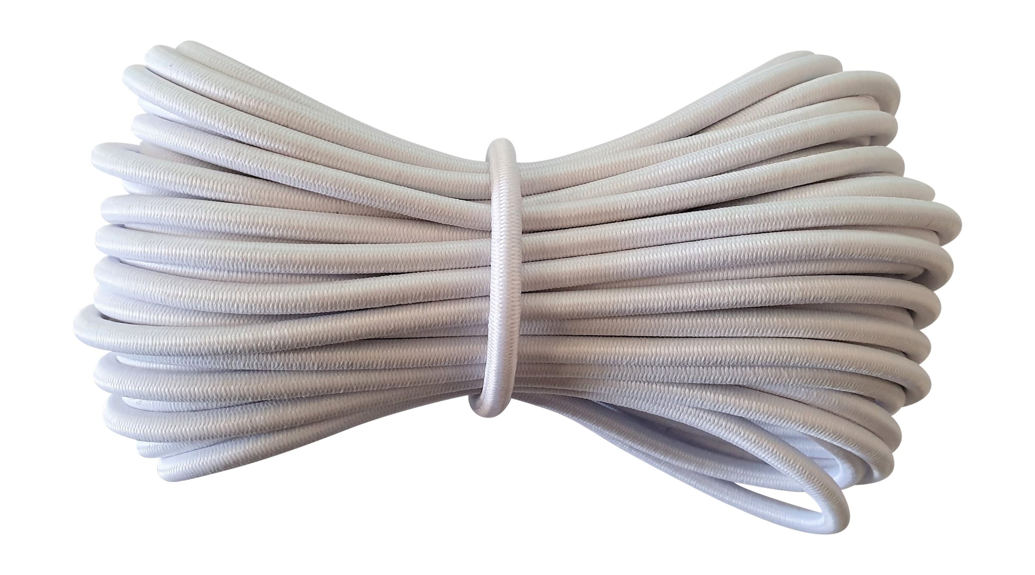 White elastic cord 5 mm diameter