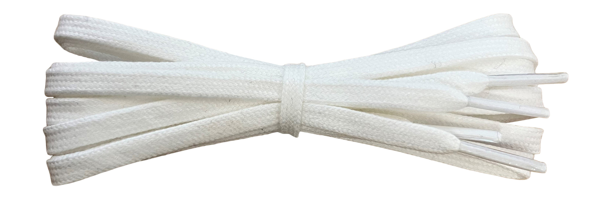 6mm Flat White cotton shoelaces, ideal for most Nike, Reebok, Adidas trainers - fabmania shoe laces
