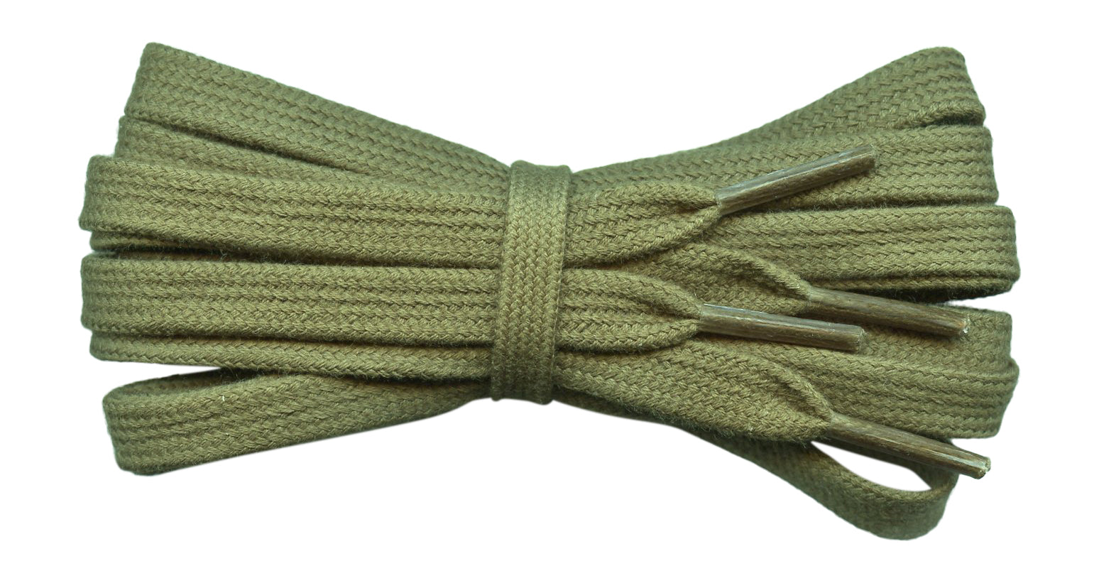 Flat Khaki cotton shoelaces, ideal for most Nike, Reebok, Adidas trainers - fabmania shoe laces