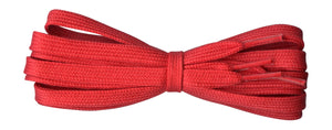 Flat Red cotton shoelaces, ideal for most Nike, Reebok, Adidas trainers - fabmania shoe laces