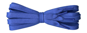 Flat Royal Blue cotton shoelaces, ideal for most Nike, Reebok, Adidas trainers - fabmania shoe laces