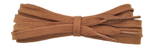 Flat brown cotton shoelaces, ideal for most Nike, Reebok, Adidas trainers - fabmania shoe laces