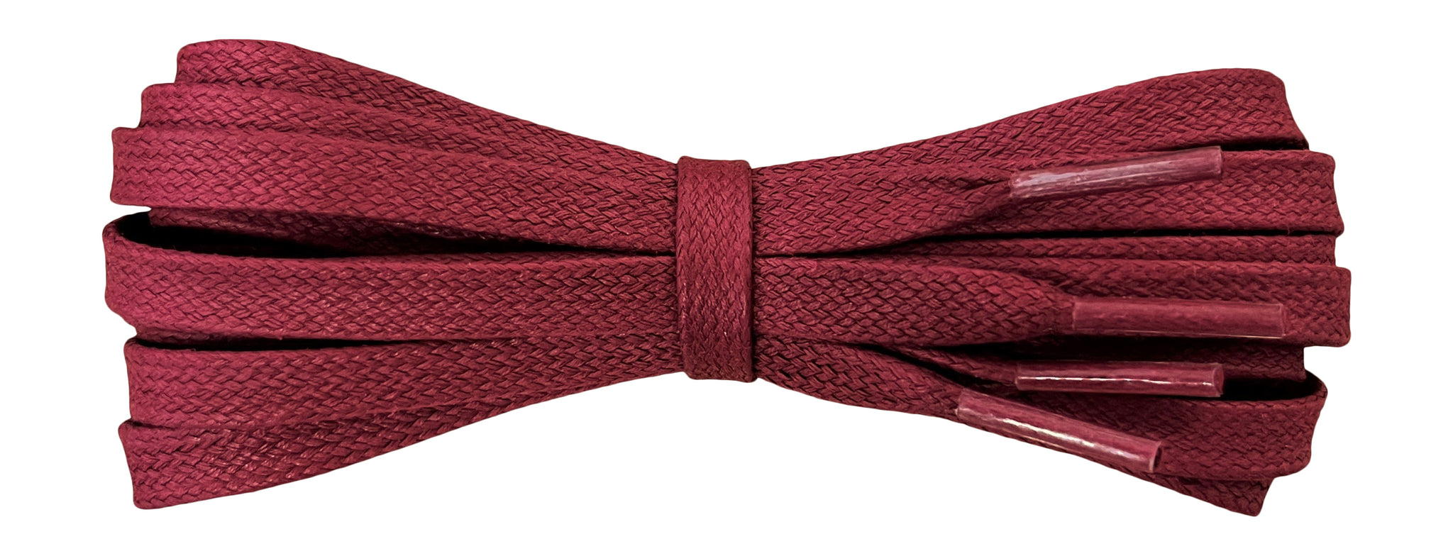 8 mm Flat Burgundy waxed cotton boot laces - fabmania shoe laces