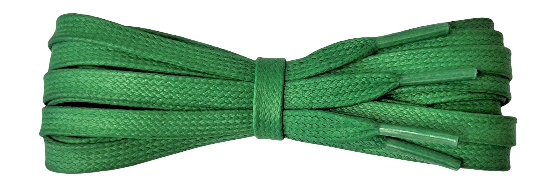 8 mm Flat Green waxed cotton boot laces - fabmania shoe laces