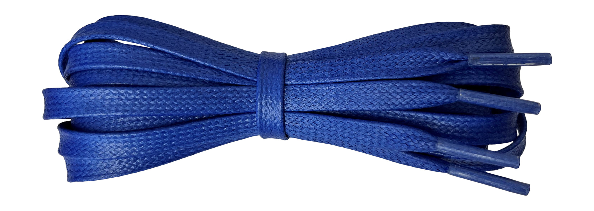 8 mm Flat Royal Blue waxed cotton boot laces - fabmania shoe laces