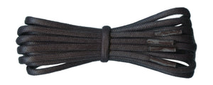 Thick Black waxed cotton boot laces 4.5 mm - fabmania shoe laces
