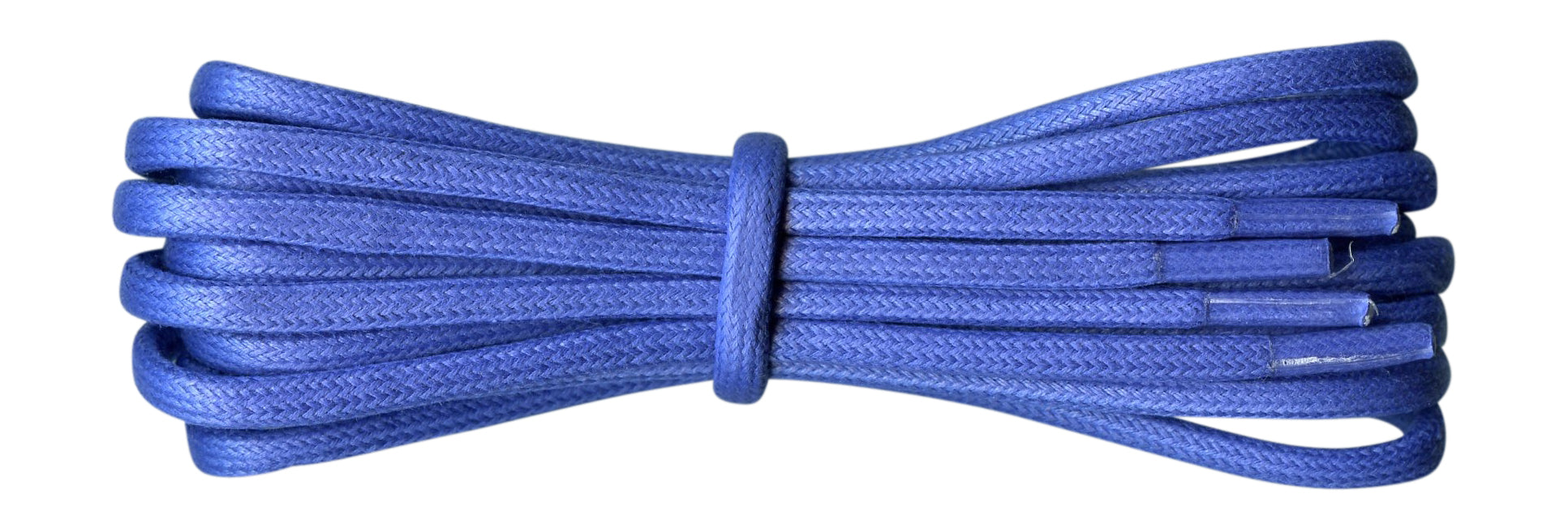 Thick Royal Blue waxed cotton boot laces 4.5 mm - fabmania shoe laces