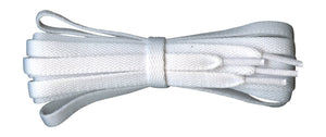 8 mm Flat White "Converse" style Shoe Laces, ideal for most Nike, Reebok, Adidas trainers - fabmania shoe laces