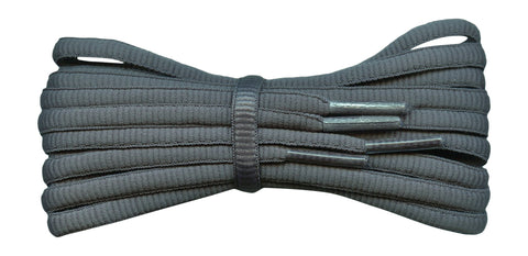 Oval Grey Trainer Shoelaces